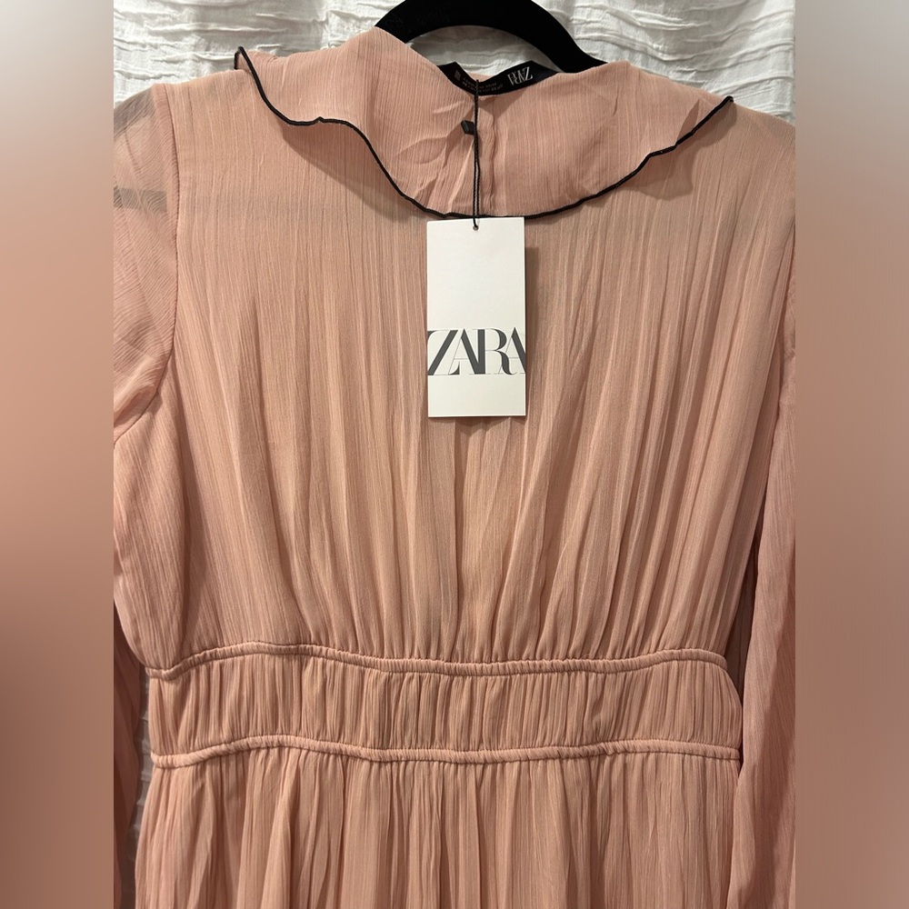 NWT Zara Ruffled Dress w/ Bows - Picture 4 of 5
